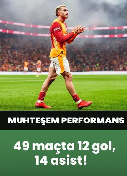 49 maçta 12 gol, 14 asist! Barış Alper Yılmaz'dan muhteşem performans