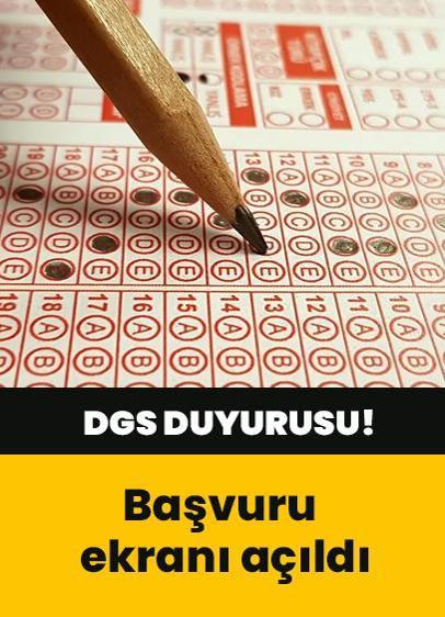 ÖSYM'den DGS duyurusu! Başvuru ekranı açıldı