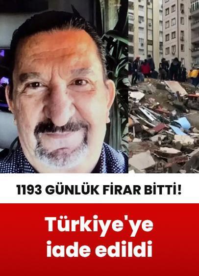 1193 günlük firar bitti! Tayland'dan Türkiye'ye iade edildi