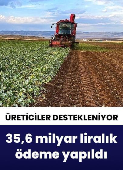 Çiftçilere 35,6 milyar liralık tarımsal destek ödemesi yapıldı
