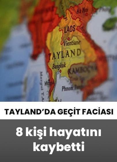 Tayland'da hemzemin geçit faciası: 8 ölü