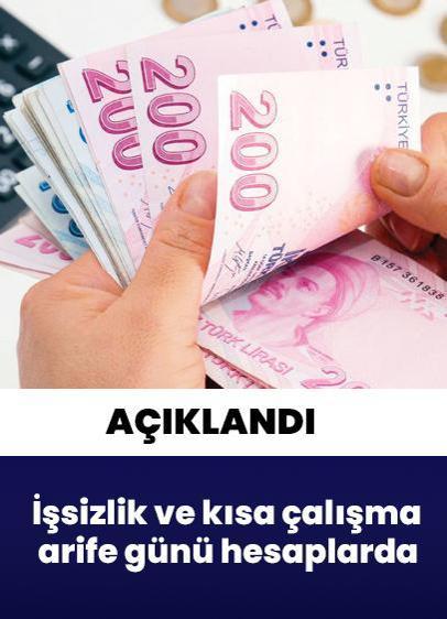 İşsizlik ve kısa çalışma arife günü hesaplarda