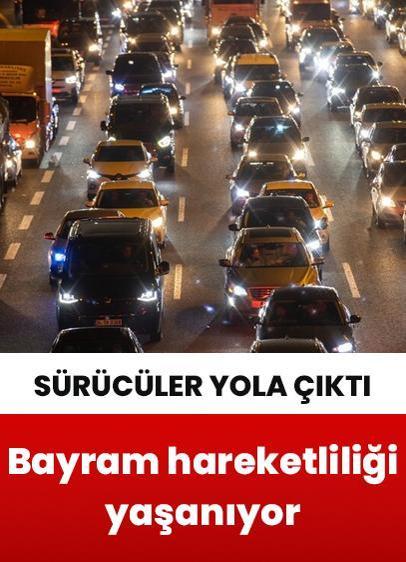 Kuzey Marmara ve Anadolu Otoyolu'nda bayram tatili hareketliliği yaşanıyor