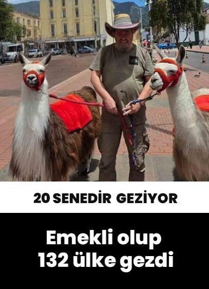 Emekli olup 132 ülke gezdi