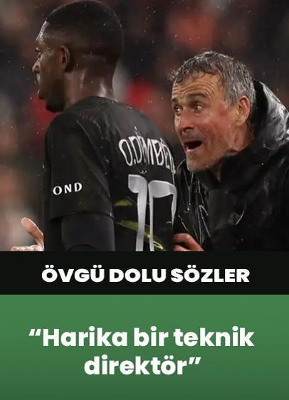 Ousmane Dembele'den Luis Enrique'ye övgü: Harika bir teknik direktör