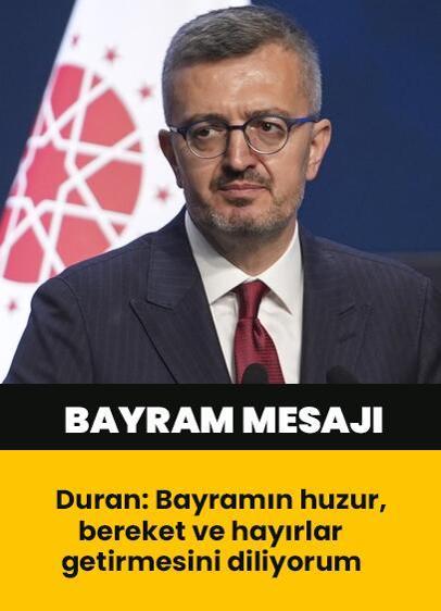 İletişim Başkanı Duran'dan Kurban Bayramı mesajı