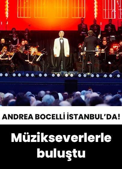 Andrea Bocelli, İstanbul'da konser verdi