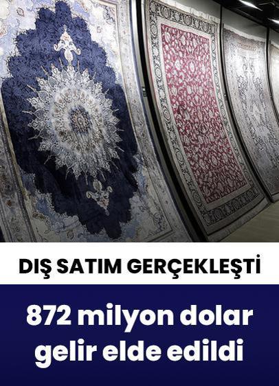 Türk halıcılar yılın ilk 4 ayında 872 milyon dolarlık halı sattı