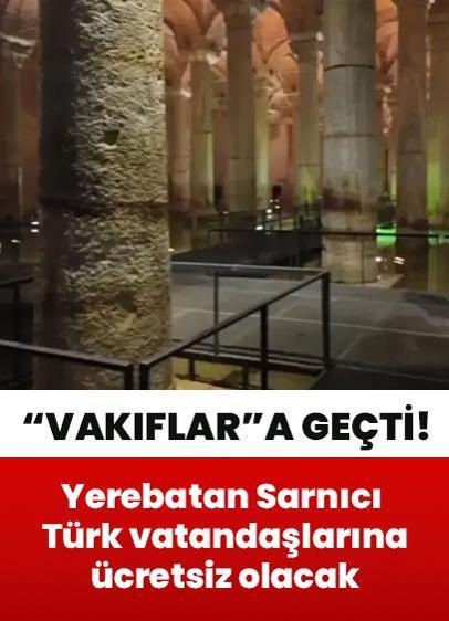 İBB döneminde 450 TL'ye kadar çıkan giriş uygulaması sona erdi! Yerebatan Sarnıcı Türk vatandaşlarına ücretsiz olacak