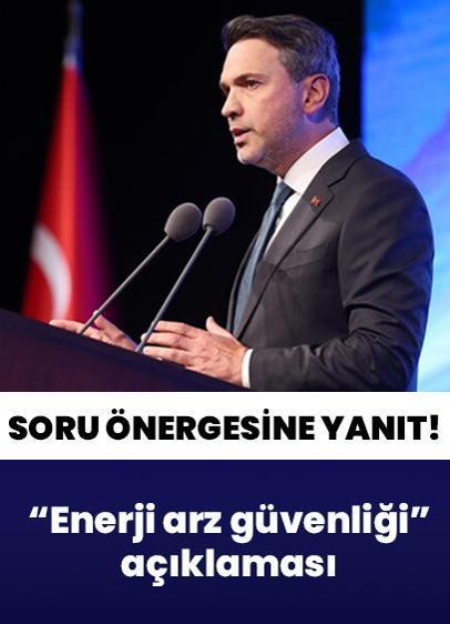 Bakan Bayraktar'dan "enerji arz güvenliği" açıklaması