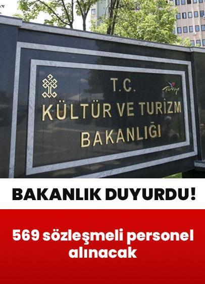 Bakanlık duyurdu! 569 sözleşmeli personel alınacak