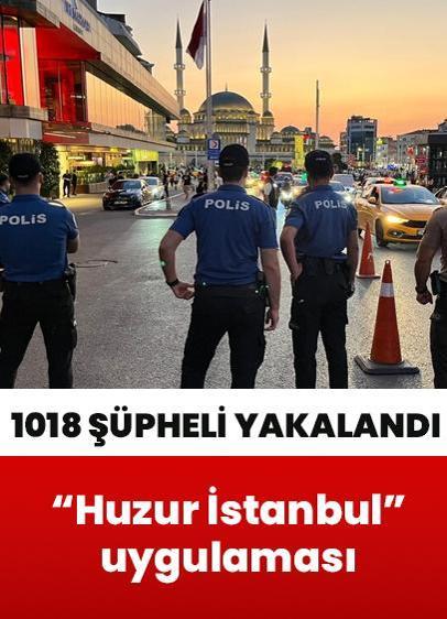 Polis ekipleri göz açtırmıyor! “Huzur İstanbul" uygulamasında 1018 şüpheli yakalandı