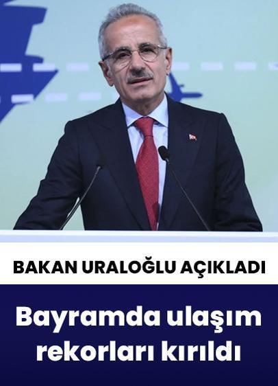 Bayramda ulaşım rekorları kırıldı