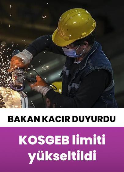 KOSGEB destek üst limiti 30 milyon liraya yükseltildi