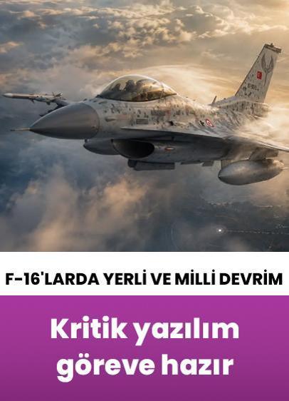 Özgürleşen F-16 uçaklarına milli görev planlama yazılımı desteği