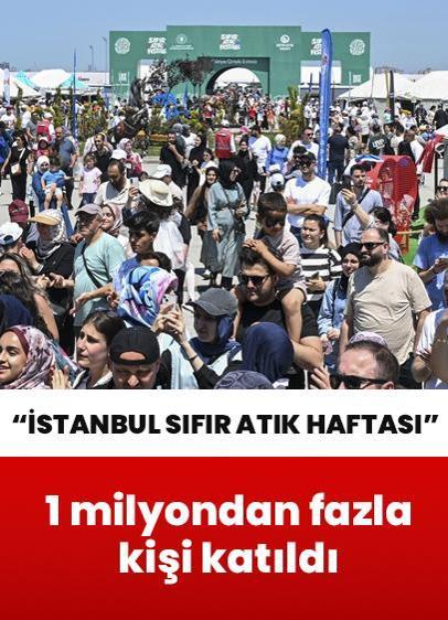 İstanbul Sıfır Atık Haftası'na 1 milyondan fazla kişi katıldı