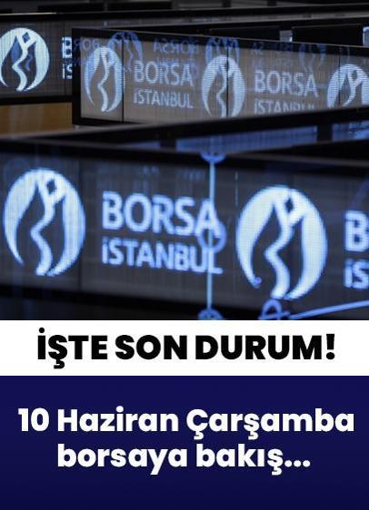 Borsa İstanbul'da BIST 100 endeksi, 10 Haziran Çarşamba gününe 13.725,21 puandan başladı
