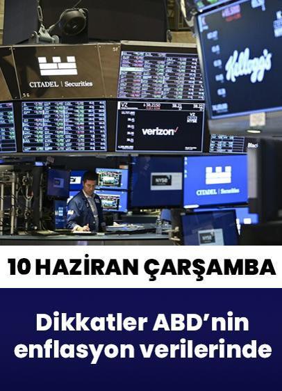 Küresel piyasalarda dikkatler ABD'nin enflasyon verilerinde | 10 Haziran Çarşamba