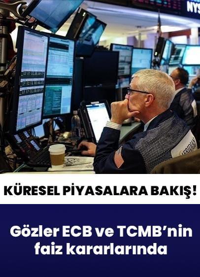 11 Haziran Perşembe piyasalarda gözler ECB ve TCMB'nin faiz kararlarında