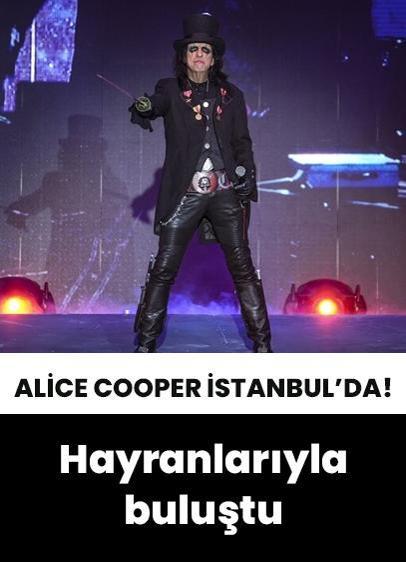 Rock müziğin efsane isimlerinden Alice Cooper, İstanbul'da konser verdi