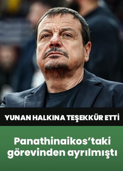 Panathinaikos'taki görevinden ayrılan Ergin Ataman'dan Yunan halkına teşekkür