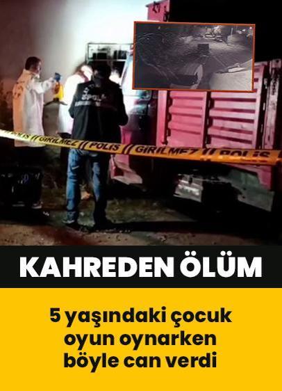 Erzurum'da kahreden ölüm: 5 yaşındaki çocuk oyun oynarken böyle can verdi! O anlar kamerada