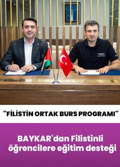 BAYKAR'dan Filistinli öğrencilere eğitim desteği