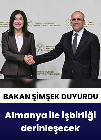 Bakan Şimşek: Almanya ile işbirliğini derinleştireceğiz