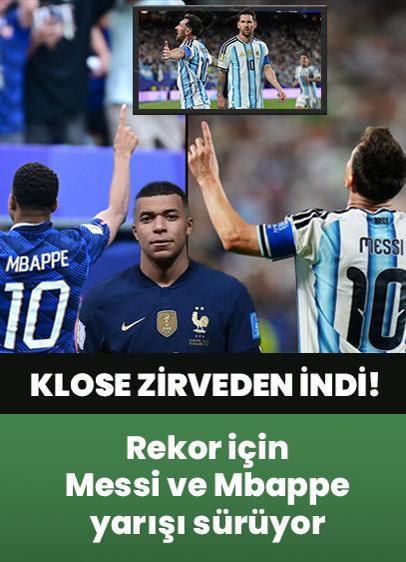 Klose zirveden indi! Dünya Kupası tarihinde gol krallığında Messi ile Mbappe yarışı...
