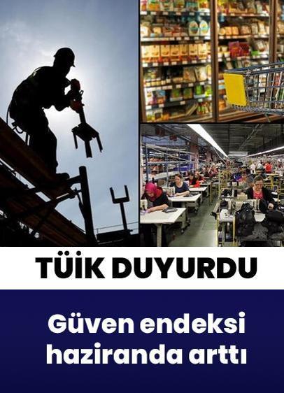 Güven endeksi haziranda hizmet, inşaat ve perakende ticarette arttı