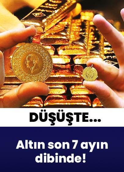 Altın düşüşte... Güvenli liman son 7 ayın dibinde!
