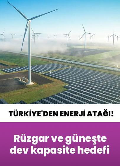 Türkiye'den enerji atağı! Rüzgar ve güneşte dev kapasite hedefi