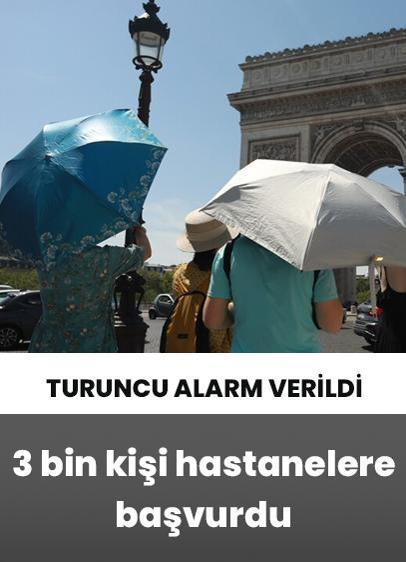 Paris'te aşırı sıcaklar nedeniyle 3 bin kişi hastanelere başvurdu