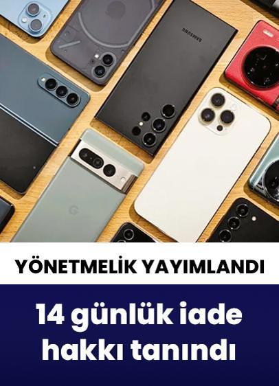 Yenilenmiş ürüne 14 günlük iade hakkı tanındı