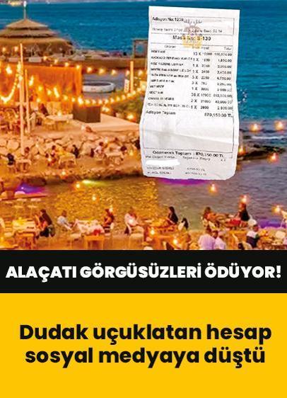Alaçatı görgüsüzleri ödüyor! Dudak uçuklatan hesap sosyal medyaya düştü: 851 bin alkol 18 bin TL yemek