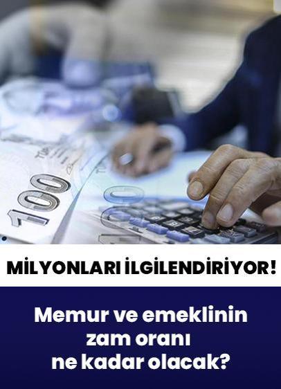 Milyonları ilgilendiriyor: Memur ve emeklinin zam oranı ne kadar olacak? İşte merak edilenler...