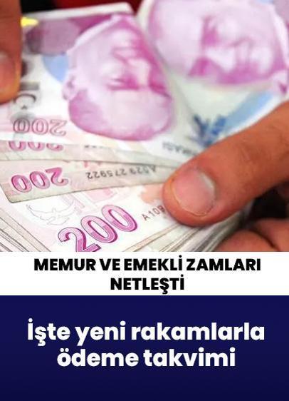 Memur ve emekli zamları netleşti: İşte yeni rakamlar ve ödeme takvimi