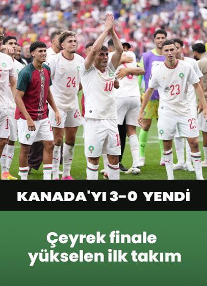 Dünya Kupası'nda ilk çeyrek finalist Fas
