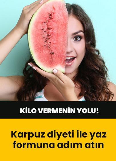 Hem karpuz yiyin hem kilo verin: Yaz için karpuz diyeti!