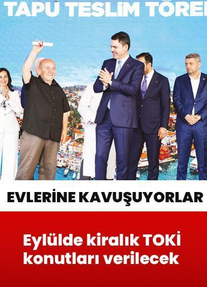 Eylülde kiralık TOKİ konutları verilecek