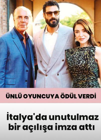 Özge Gürel ve Serkan Çayoğlu İtalya'da unutulmaz bir açılışa imza attı.