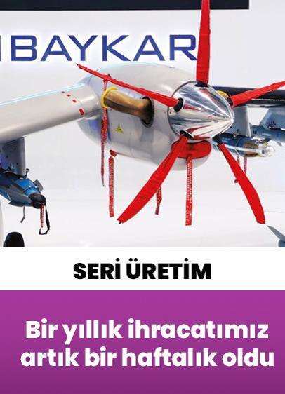 Bir yıllık ihracatımız artık bir haftalık oldu