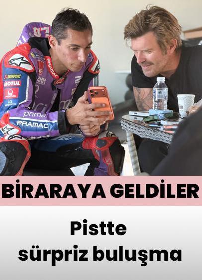 Kıvanç Tatlıtuğ'dan pistte sürpriz buluşma! Toprak Razgatlıoğlu ile bir araya geldi