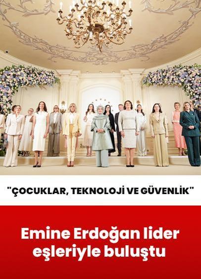 Emine Erdoğan'ın NATO marjında buluşturduğu lider eşleri "Çocuklar, Teknoloji ve Güvenlik" konusunu ele aldı .