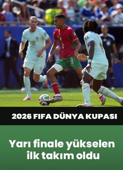 Fas'ı yenen Fransa, turnuvada yarı finale yükselen ilk takım oldu