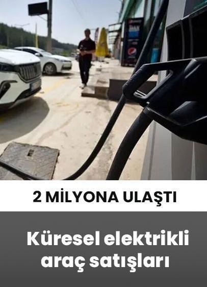 Küresel elektrikli araç satışları haziranda yüzde 7 artışla 2 milyona ulaştı