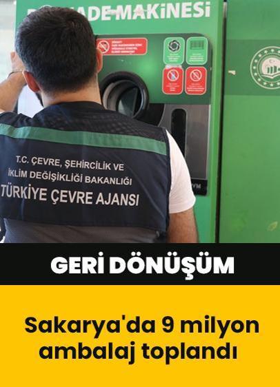 Sakarya'da 9 milyon ambalaj toplandı