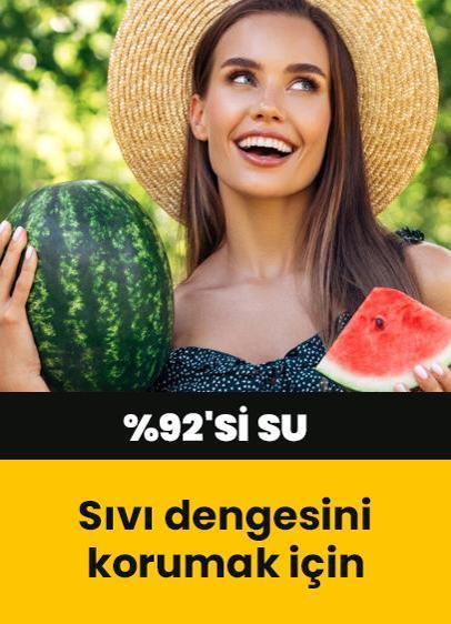 Karpuzun %92'si su