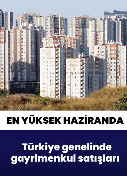 Gayrimenkulde en yüksek satış haziranda