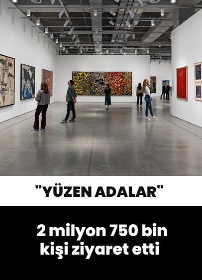 İstanbul Modern'deki "Yüzen Adalar" sergisini yaklaşık 2 milyon 750 bin kişi ziyaret etti